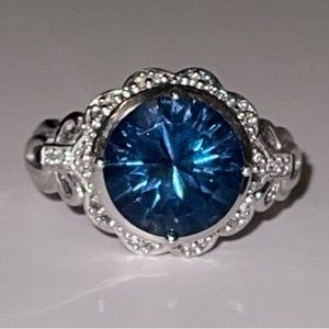 London Blue Topaz Sterling Silver Ring
